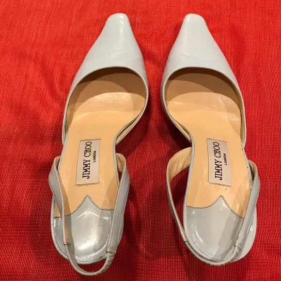 JIMMY CHOO Slingback Shoes, original box, dust bags, heel tips, protective soles - Picture 4 of 10